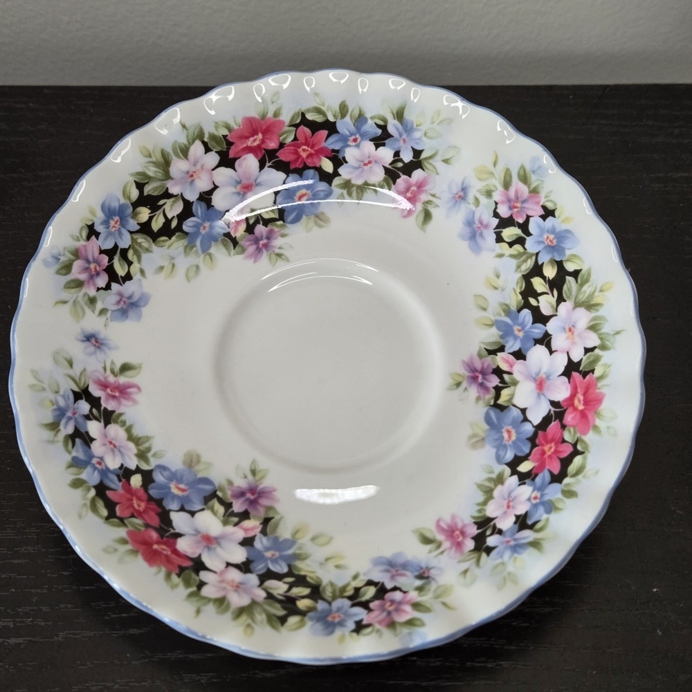 Royal‎ Albert Clematis Frangrance Series Bone China Saucer ONLY